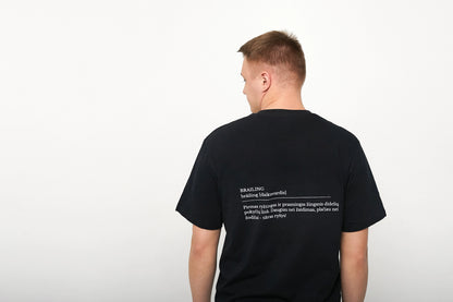 Brailing t-shirts